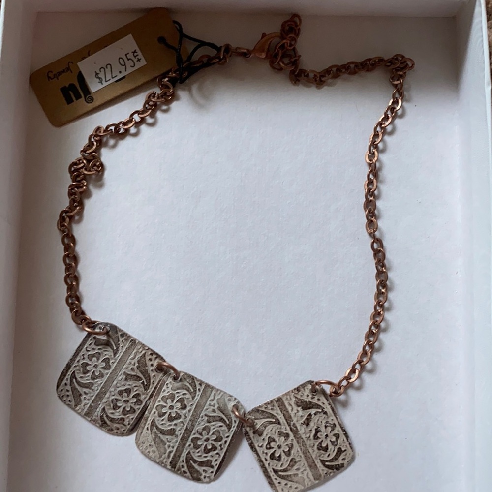 Handcrafted artisan copper Anju necklace